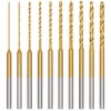 Ainiv 10Pcs Mini Twist Drill Bit Set, Micro Engraving Drill
