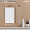 Aadniee Screwless Blank Wall Plates, 1-Gang Child Safe No Device