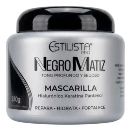 Mascarilla Matiz Negro Reparadora Hidrata Estilista Pro 250g