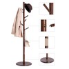 VASAGLE Coat Rack, Solid Wood Coat Stand, Free Standing Hall