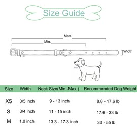 YUDOTE Leather Dog Collar Soft Adjustable Durable Waterproof Genuine Leather Collars with Metal Buckle for Puppy Small Medium Dogs,Pink,XS