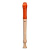 Mollenhauer 17314 Fipple Soprano Recorder, Digi, Orange, German Single Soprano