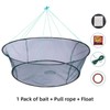 AIMALL Folding Round Fishing Nets with Bait Bag, Hand Throwing