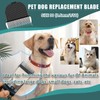 YAZIYIR 3 Pack Stainless Steel Dog Replacement Blades Compatible with