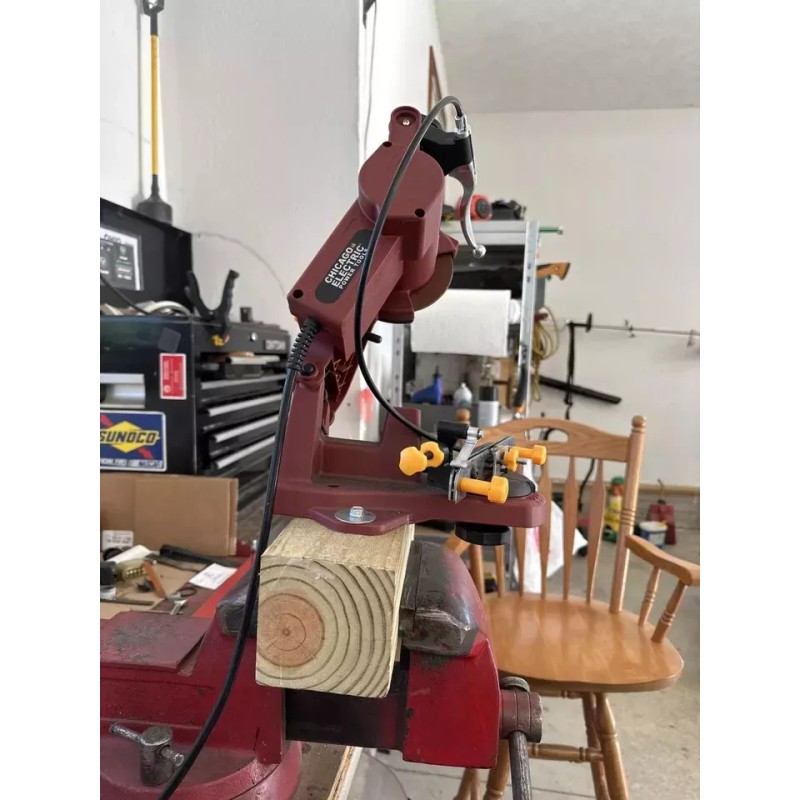 Chicago electric Chainsaw Chain Grinder 120 Volts 5000Rpm Multi-Angle Sharpener