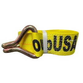 Everest Winch Straps 3" x 27' Heavy Duty Tie Down Truck Straps 15,000 Lbs Break Strength