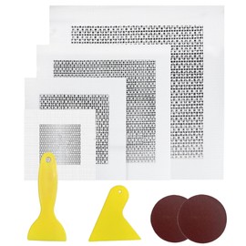 SQAQS 21PCS Wall Repair Kit, 17 Pieces Gypsum Board Wall Repair 2/4/6/8 Inch, Equipped with Scraper and Sandpaper, Dry Wall Hole Repair Kit for Repairing Damaged Wall or Ceiling Fillings ..,