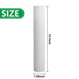 6pcs Corrugated Tree Guards,PP Tree Trunk Protectors,Tree Bark Protector Tube Wraps to Protect Saplings Plants from Deer Rabbit Cats Rodents Mowers (6pcs)