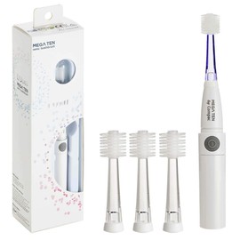 Brilliant Lumi 360 Round Head Travel Sonic Electric Toothbrush for Adults - Tooth Brush with LED Microfiber Bristles Gentle Sonic Technology for a Brilliant Smile, Vibrating Toothbrush, 4 Brush Heads
