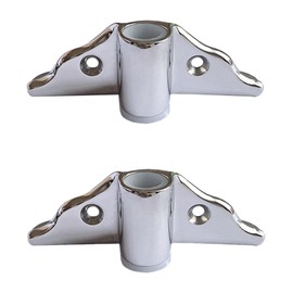 ISURE MARINE 2PCS 316 Stainless Steel Row Lock Oarlock Socket Oarlock Support Bracket for 1/2" Shank