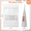 Leelosp 300 Pcs Kraft Bags with Window 3.5 x 5.5