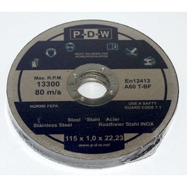 30 INOX Cutting Discs for Cutting or Angle Grinders Diameter 115 mm Shaft Diameter / INOX/Flex Discs