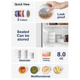 LE TAUCI Ramekins with Lids, 4 OZ Ramekins Oven Safe, Creme Brulee Ramekin Bowls, Ceramic Souffle Dishes with Covers, Custard Cups for Baking, Pudding, Serving Dip, Ice Cream, Set of 6, White