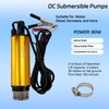 DC 12V 80W Water Pump Submersible Electric Diesel Pump,8A Water