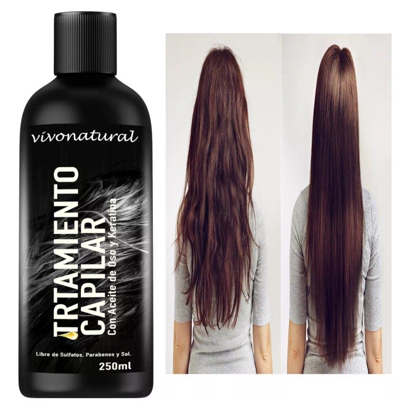 VIVONATURAL Tratamiento Capilar Con Extractos Naturales, Hidrata, Repara