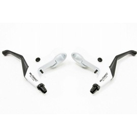MicrOHERO RA-320DG RA-320DG 2.5 Finger Compact Design, High Rigidity, Lightweight 6.3 oz (180 g), Aluminum Alloy, V-Brake, Disc Brakes, Bicycle Brake Lever, For Mamachari! (White)