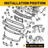 For 2011-2020 CHRYSLER 300 Right+Left Side Front Bumper Brackets Car