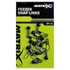 Matrix Fishing Carabiner Feeder Snap Links Size 10 Pieces Size