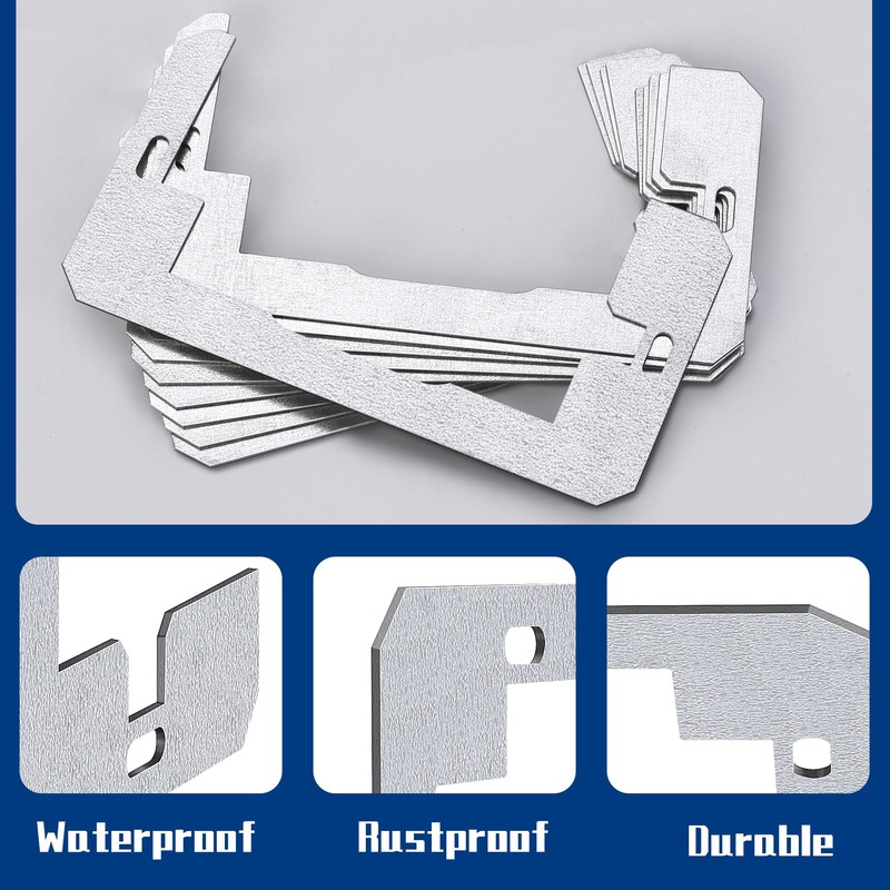 DECOHS 10 Pcs Wall Plate Spacer- Metal Flush Fit Device