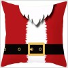 Case Throw Pillow Cover Red Santa Suit Christmas Holiday Home