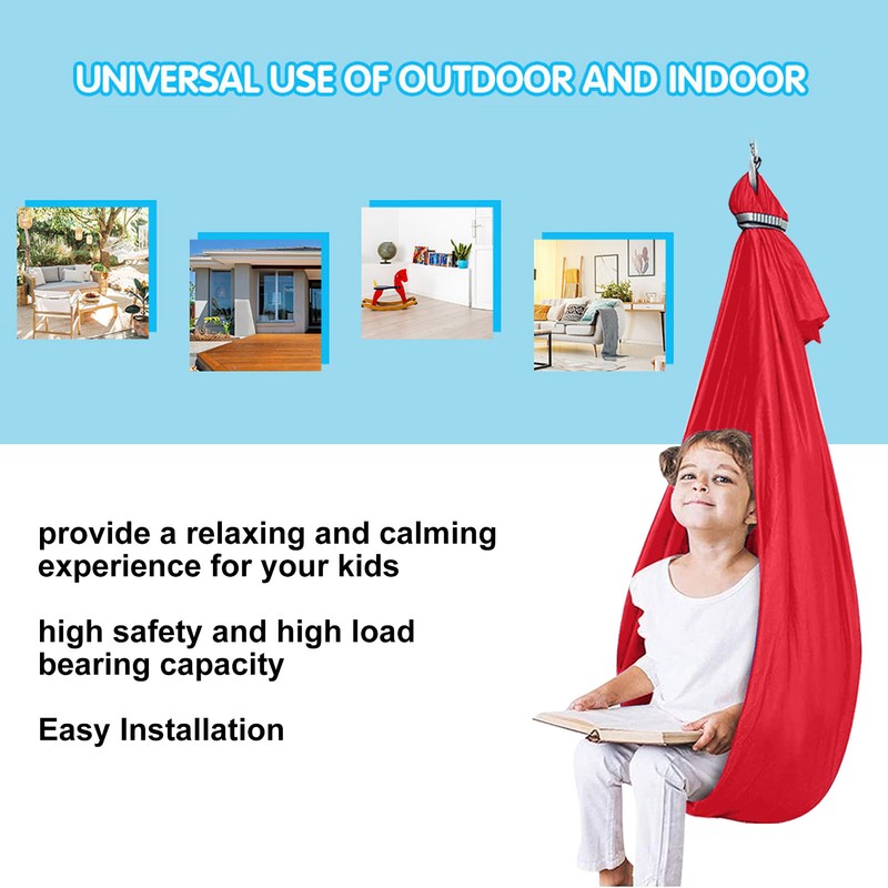 Kids Sensory Swing 9.2ft Long Easy Mounting Elastic Safe Durable