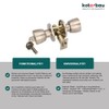KOTARBAU Door Knob with Lock Metal Rotary Knob Cylinder Locking