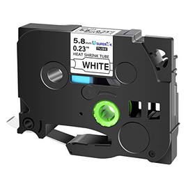 SuperInk 1 Pack Compatible for Brother HSe-211 HSe211 HS-211 HS211 Black on White Heat Shrink Tube Label Tape use in PT-D400 PT-D450 PT-E300 PT-E500 PT-P750WVP Printer (0.23''x 4.92ft, 5.8mm x 1.5m)