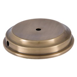 B&P Lamp® 5 Inch Antique Brass Finish Modern Style Spun Lamp Base