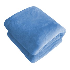 iMaylex Soft Puppy Flannel Fleece Blanket for Pet Dog Cat, Plush Microfiber, Cozy and Lightweight, Sky Blue, Pet, 27 x 39 inch (70 x 100 cm)