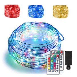 66ft LED Rope Lights Outdoor String Lights with 200 LEDs, 16 Color Changing Outside Waterproof Starry Fairy Lights Plug in for Bedroom, Indoor, Home, Patio Decor