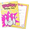 Olivia Samuel 20 x Girls Bowling Birthday Party Invites -
