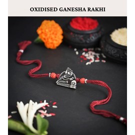 SajShrungar Sp Oxidise Rakhi 1 Set (Rakhi) 1 Set -4