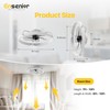 Ensenior 20'' Low Profile Ceiling Fans with Lights and Remote,