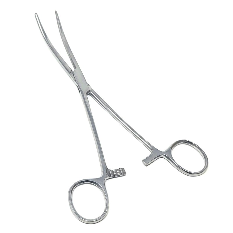 High Precision Locking Curved Hemostat Forceps 10" Pliers with Full