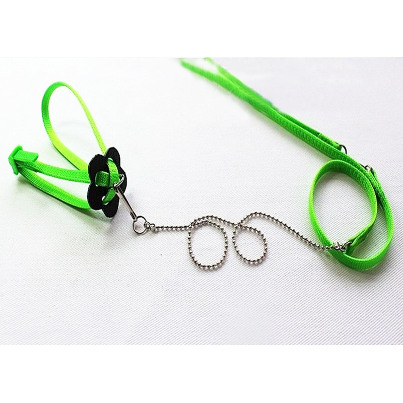 Generic Adjustable Reptile Lizard Harness Leash Adjustable Multicolor Light Soft