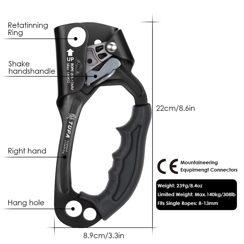 Lixada Assender Hand Cender Outdoor Rock Climbing Left Hand Right