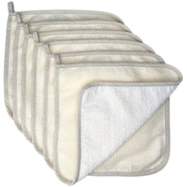 PPHAO - Large XL Soft Weave Washcloth for Face - Bamboo Fiber Washcloths - Exfoliating Washcloths for Dead Skin - Washcloths Scrubber for Body and Face - Towel - 6 Pack