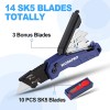 WORKPRO Folding Utility Knife Razor Knife for Cartons Cardboard Boxes