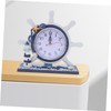 Mobestech 1Pc Nautical Style Clock Creative Lighthouse Design for Living