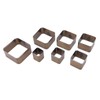 7PCS Leather Die Cutter Rounded Tetragonum 20‑50mm Leather Cutting Dies
