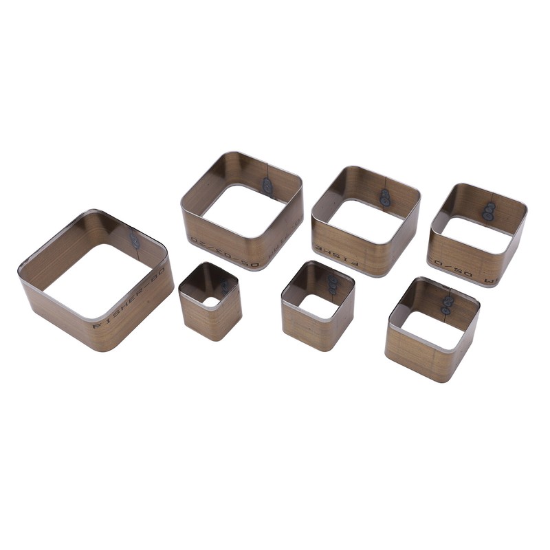 7PCS Leather Die Cutter Rounded Tetragonum 20‑50mm Leather Cutting Dies