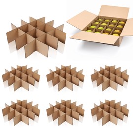 48 PCS Moving Box Dividers 13 x 13 x 3 Inch Shipping Cardboard Packing Dividers for Fruit Separation Glass Inserts Moving Kitchen Glassware Dish Packing Supplies(Box Not Included)