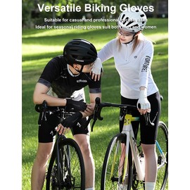 SUJAYU Fingerless Cycling Gloves for Men Bike Gloves for Women Cycling, Breathable Road Bike Gloves for Men Cycling, Guantes para Bicicleta Hombre Guantes Ciclismo Hombre (Black, X-Large)