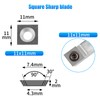 24Pcs Carbide Lathe Chisels Set - 4 Shapes (11mm Square,