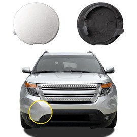 Goholy Car Front Bumper Tow Hook Cover Compatible with Ford Explorer 2011 2012 2013 2014 2015 Trailer Cover Cap BB5Z17A900A BB5Z17A900APTM Small Lid Towing Eye Cap