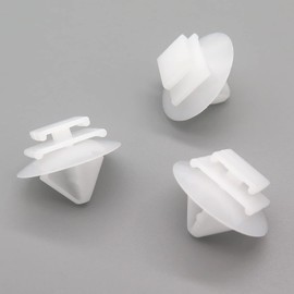 VVO Fasteners- White Plastic Side Body Moulding Strip Trim Clips for Citroen Berlingo Multispace, Berlingo Van, C2, C3 Picasso, C3 Pluriel, Dispatch/Jumpy, (Pack of 10)