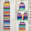 QUMENEY Vinyl Roll Storage Doors Organizer with 48 Compartment Craft