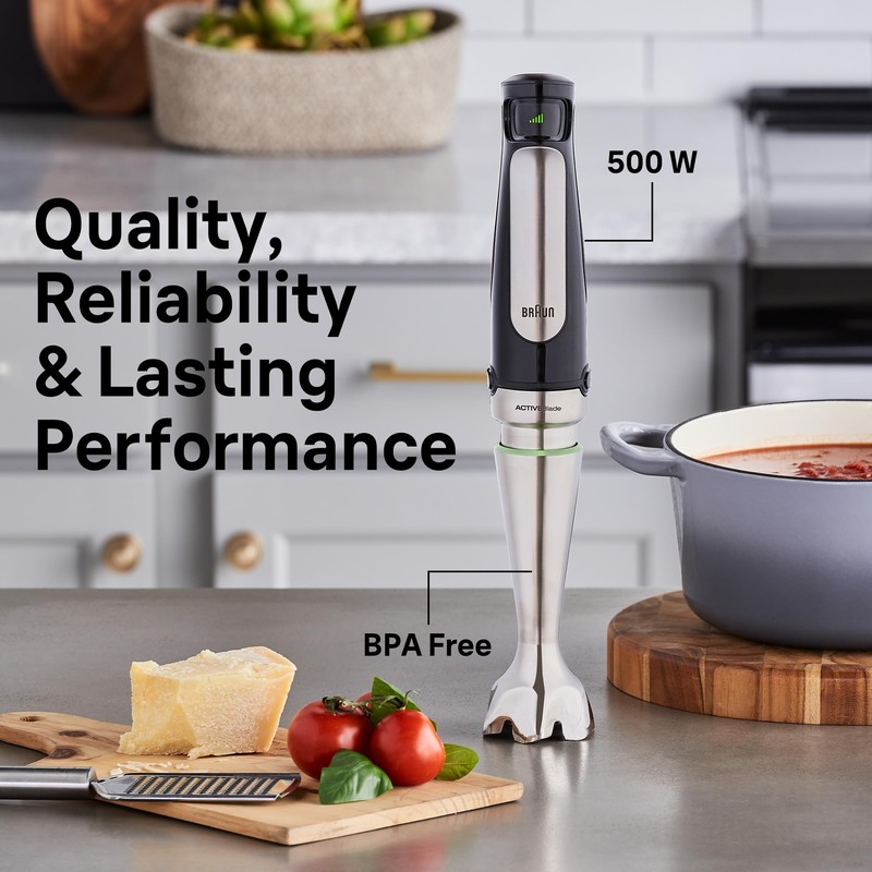 Braun MultiQuick 7 3-in-1 Immersion Blender with Food Processor –