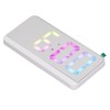 White Digital Alarm Clock with LED Mirror Screen Fashion Electronic
