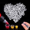 Rifrpha 300 PCS Transparent Tattoo Ink Cups Disposable Ink Pigment